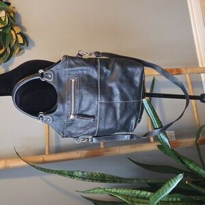 Roots LAUREN Leather Crossbody Bag